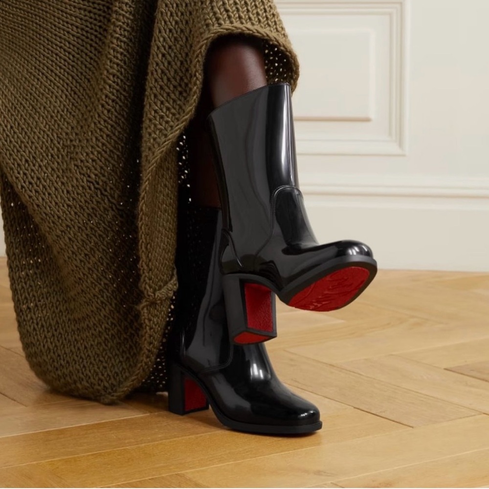 Loubirain PVC Louboutin Rainboots Size 8